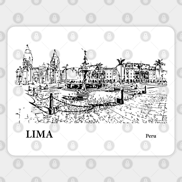 Lima - Peru Magnet by Lakeric